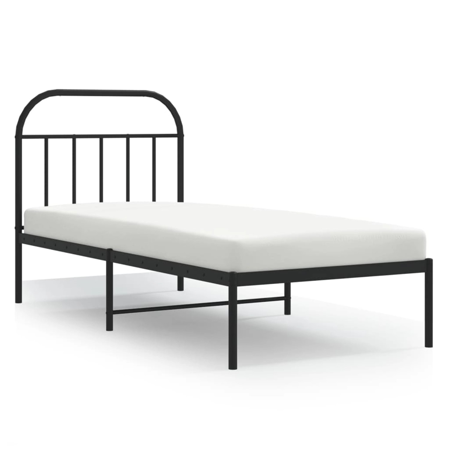 vidaXL Bettgestell mit Kopfteil Metall Schwarz 90x200 cm Modell 111796768 günstig online kaufen