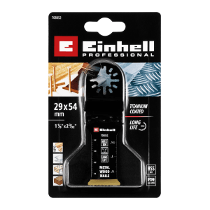 Einhell HSS BiM Tauchsägeblatt, 29x54mm, Titanbeschichtung, für Multitool Zubehör