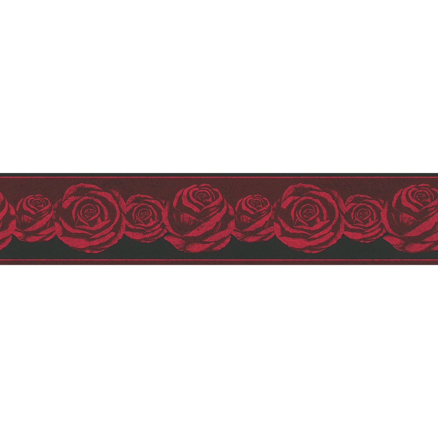Bricoflor Tapeten Bordüre mit Rosen für Schlafzimmer Romantische Tapetenbordüre mit Rosenmuster aus Papier Florale Tapet