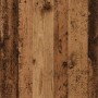 Detailaufnahme der Altholz-Optik des vidaXL Bartischs mit Regal, Holzmaserung sichtbar.