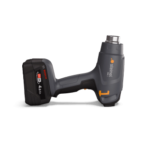 Steinel Akku-Heißluftgebläse MobileHeat 1 mit Akku und Ladegerät. Kabelloses Heißluftgerät für vielseitige Anwendungen.