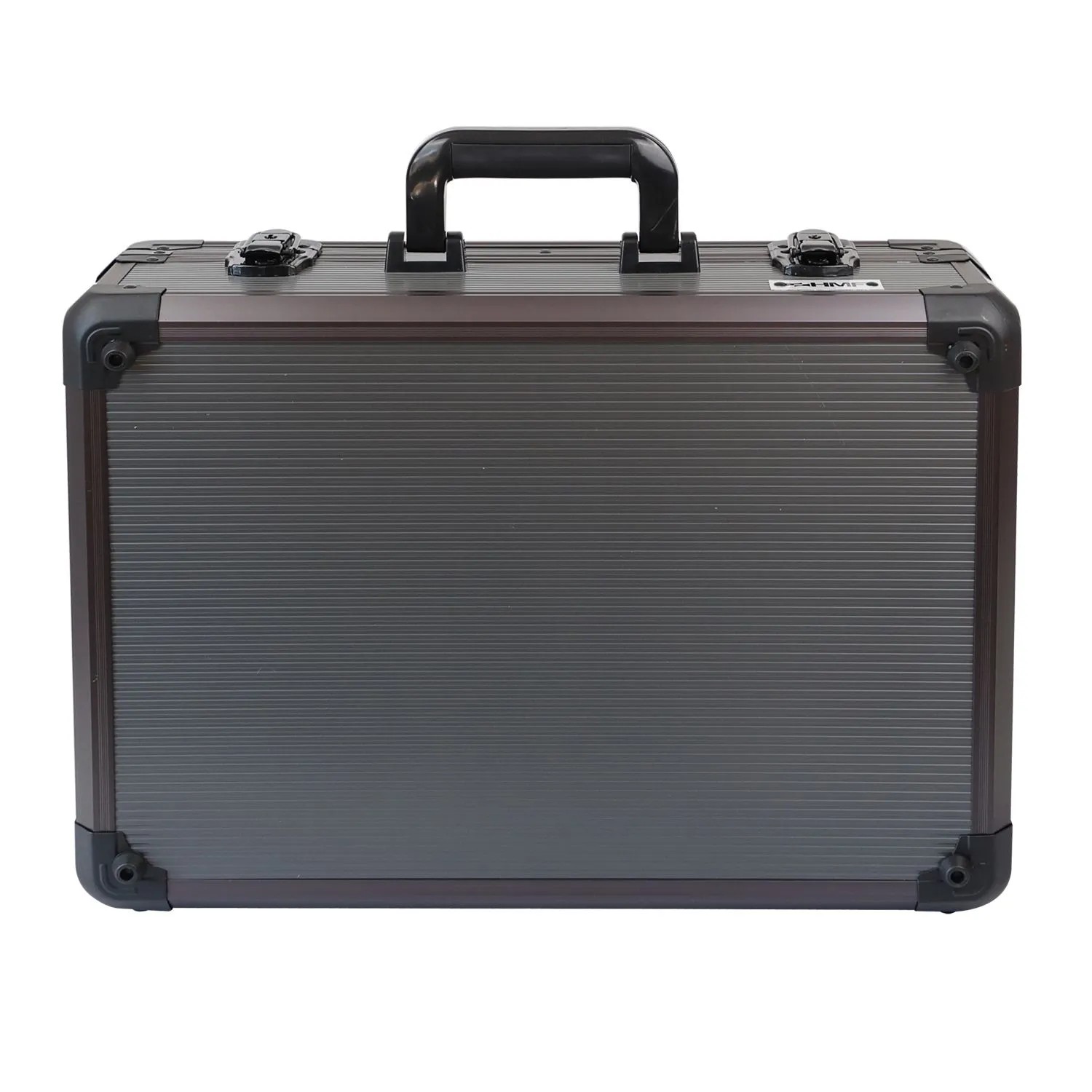 HMF 14601-02 Alu Werkzeugkoffer Leer Verstellbare Facheinteilung 46 x 15 x 33 cm Schwarz_6