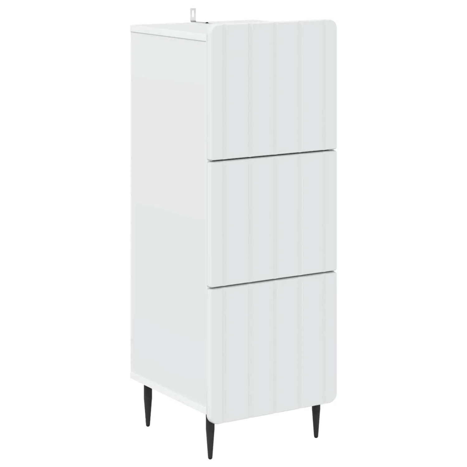 vidaXL Schubladenschrank Weiß 33 x 34,5 x 92 cm Holzwerkstoff 894385