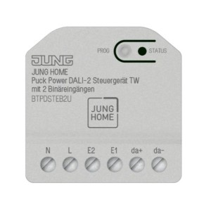 Jung Puck Steuergerät TW Power Dali-2 für Hausautomation mit 2 Binäreingängen.