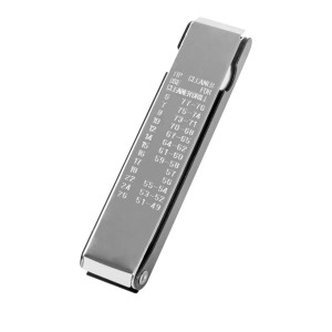 STAHLWERK Düsenreiniger mit Edelstahl-Feilen im Aluminium-Etui für Schweißgeräte.