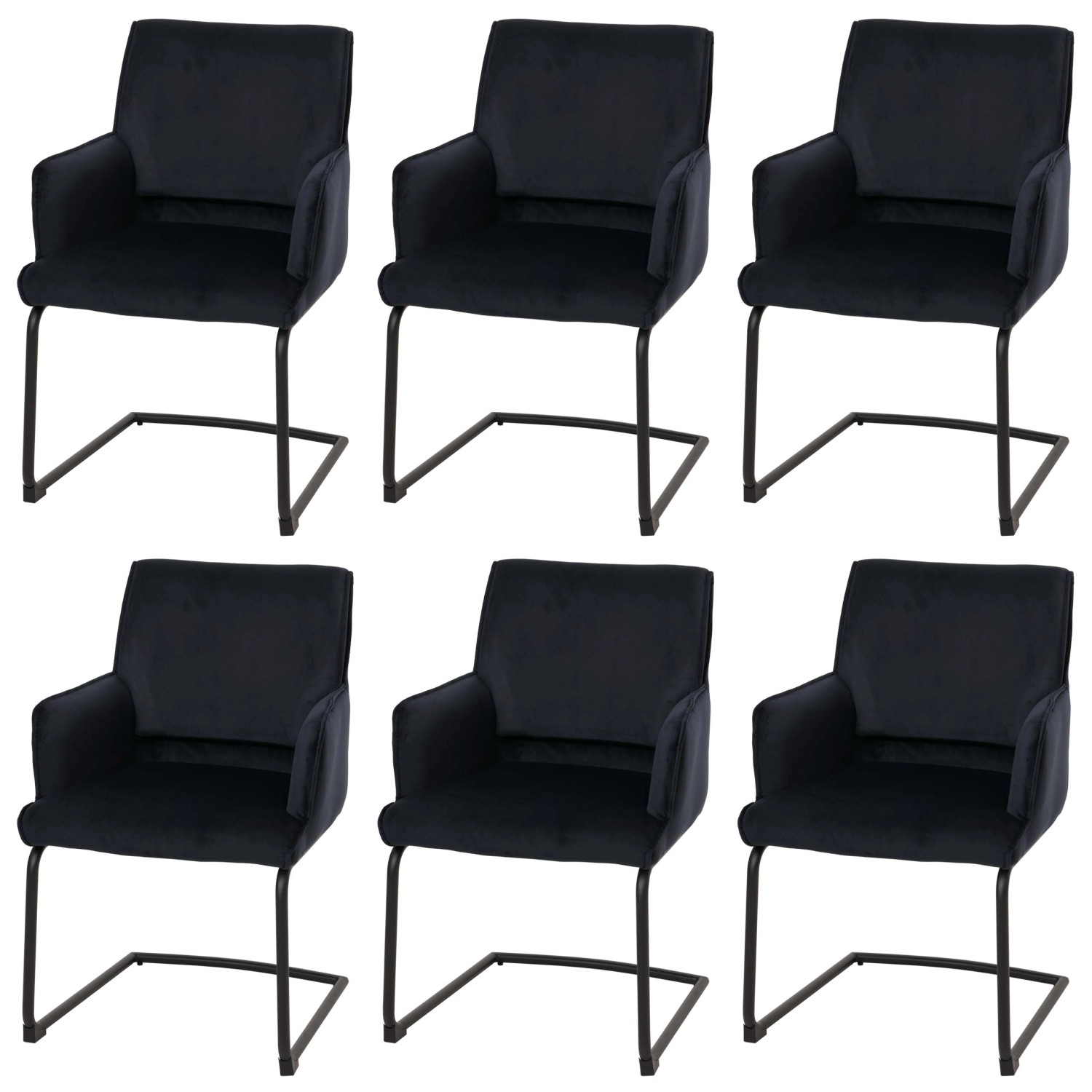 MCW Freischwinger N60 6er-Set Anthrazit-Blau günstig online kaufen