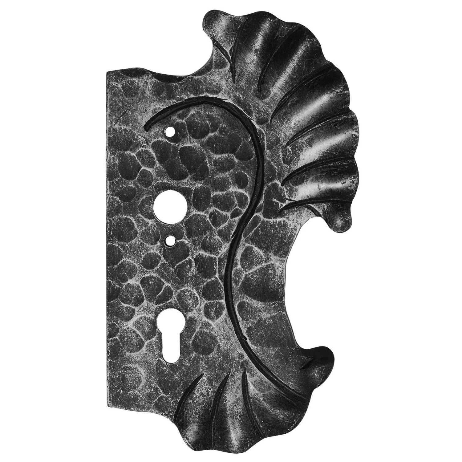 FeNau Schlossplatte Rechts Maße 155x270x4 mm Dornmaß 40 mm Stahl S235JR Roh