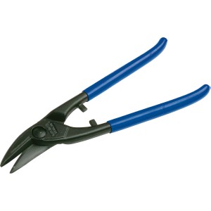 LUX Lochschere 250 mm Comfort mit blauem Griff für präzise Schnitte.