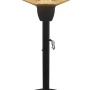 Schwarzer Jet-Line Terrassenheizer Pollux in Tischlampenform, 69 cm hoch.