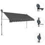 vidaXL Einziehbare Markise Handbetrieben mit LED 400 cm Anthrazit 145868_3