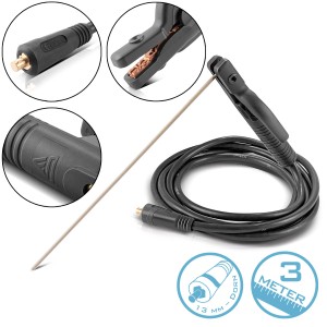 STAHLWERK Elektrodenhalter 200 A mit 3 m Kabel (25 mm²) für Schweißgeräte.