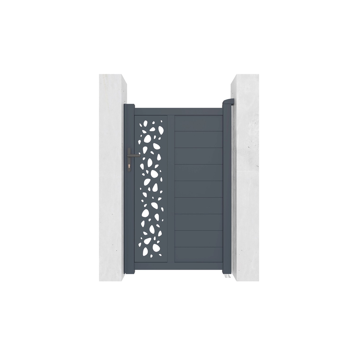 Casanoov Gartentür Aus Aluminium 1M Sunny H 160Cm Grau günstig online kaufen