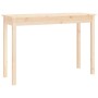 vidaXL Konsolentisch aus Kiefernholz, 110x40x75 cm, unbehandelt.