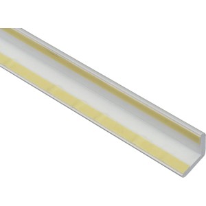 Weiße, selbstklebende Winkelleiste, 31x31 mm, 2,5 m lang, für Fenster-Zubehör.