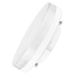 Flache, matte Osram LED Lampe GX53, 4,9W, Kaltweiß. Speziallampe für Innenräume.