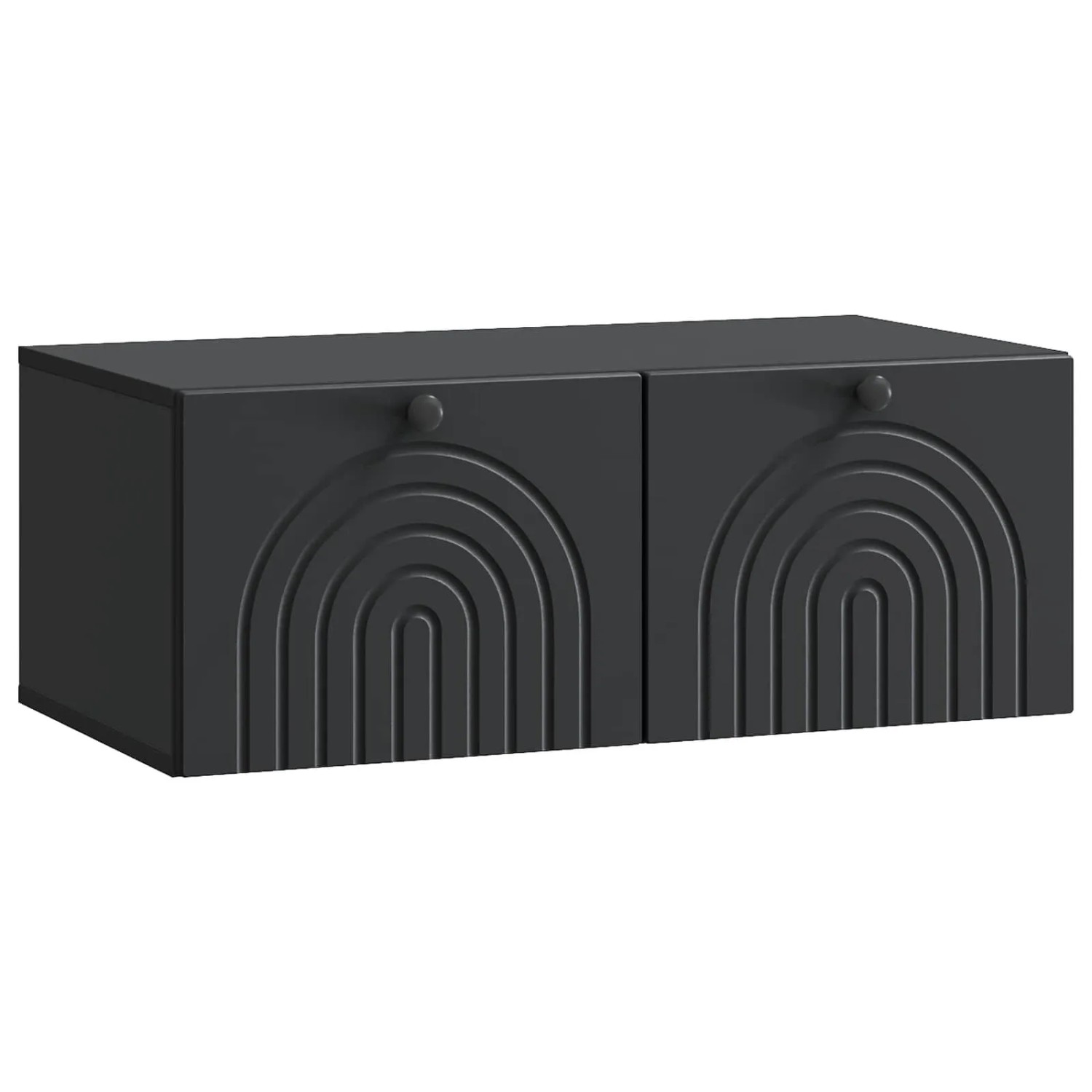 vidaXL Wandmontierter TV-Schrank Schwarz 78,5 x 41 x 30 cm 898176