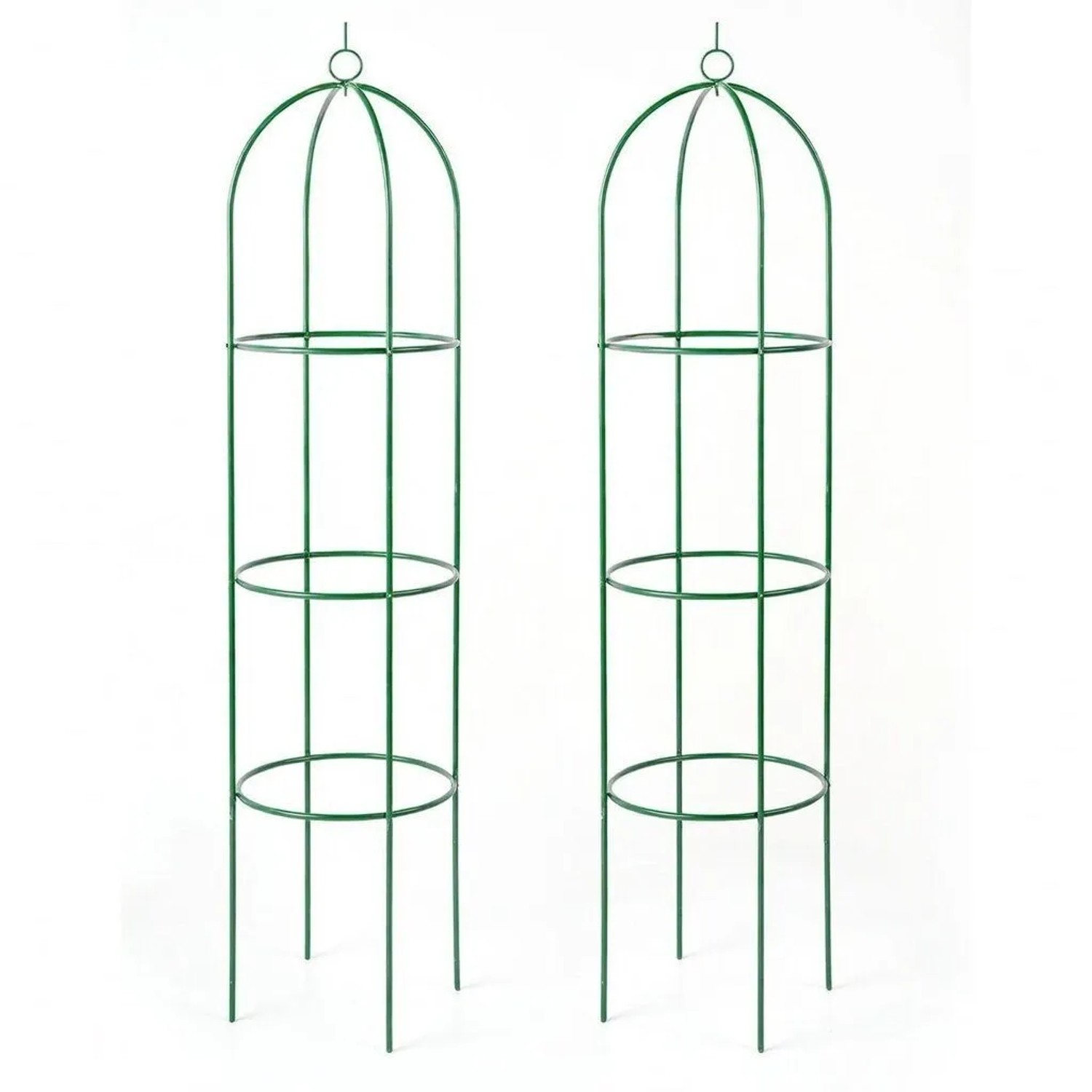 TTL GARDEN Obelisk Rankhilfe L 165 x 40 cm 2er Set Metall Pulverbeschichtet Rankgitter Rosensäule Kletterhilfe für Rosen Clematis