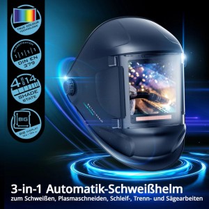 STAHLWERK Automatik Schweißhelm TITAN mit Schweißhaube für optimalen Schutz.