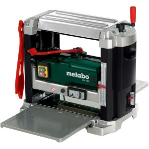 Metabo Dickenhobel DH 330 für präzises Hobeln mit Handkurbel und Absaugstutzen.