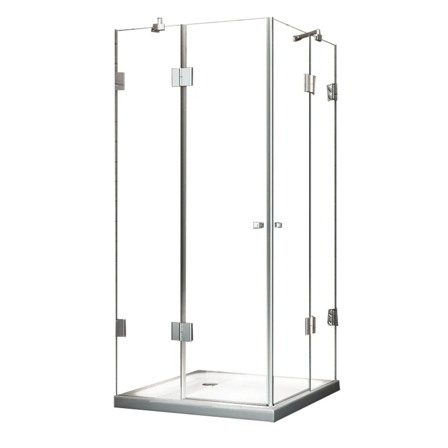 Glasdeals Rahmenlose Duschkabine 8 mm Glas Dusche LUXORLINE 120 x 120 x 195 cm 3280