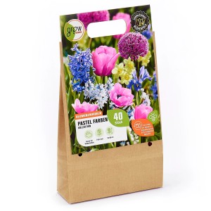 GROW by OBI Pastellfarben-Kollektion, 40 Blumenzwiebeln für Beet und Kübel.