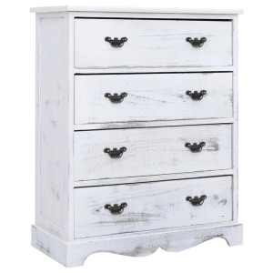 vidaXL Schubladenkommode Weiß 60x30x75 cm Holz 284180