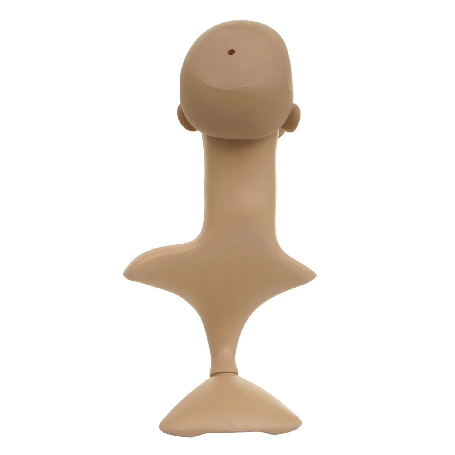 Hautfarbener MCW Mannequin-Kopf G70 mit drehbarem Kopf und stabilem Standfuß. Für Perücken & Accessoires.