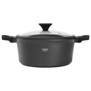 Gourmesto Kochtopf Black Line in Schwarz &Oslash  ca. 28cm