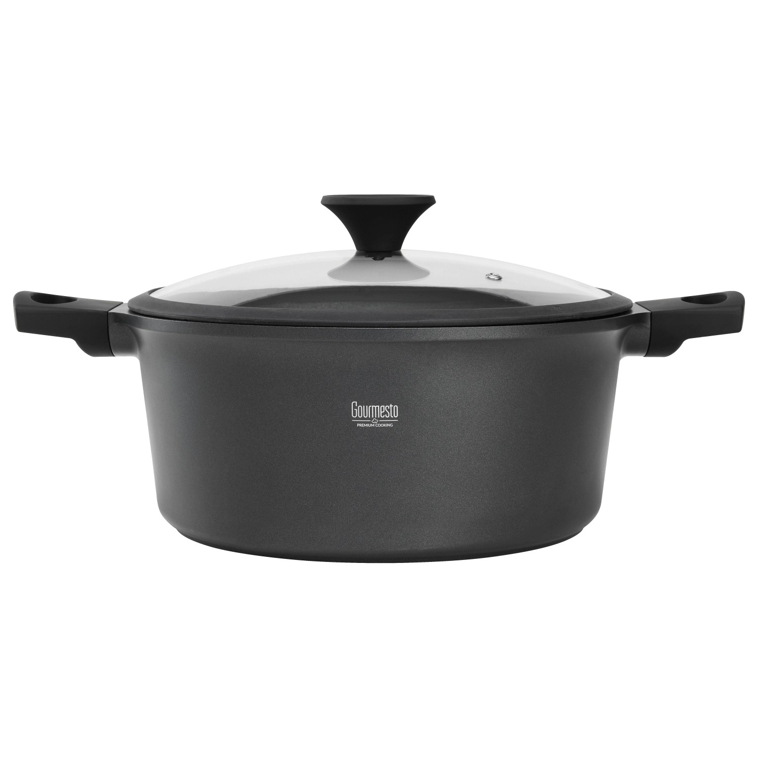 Gourmesto Kochtopf Black Line in Schwarz Ø  ca. 28cm