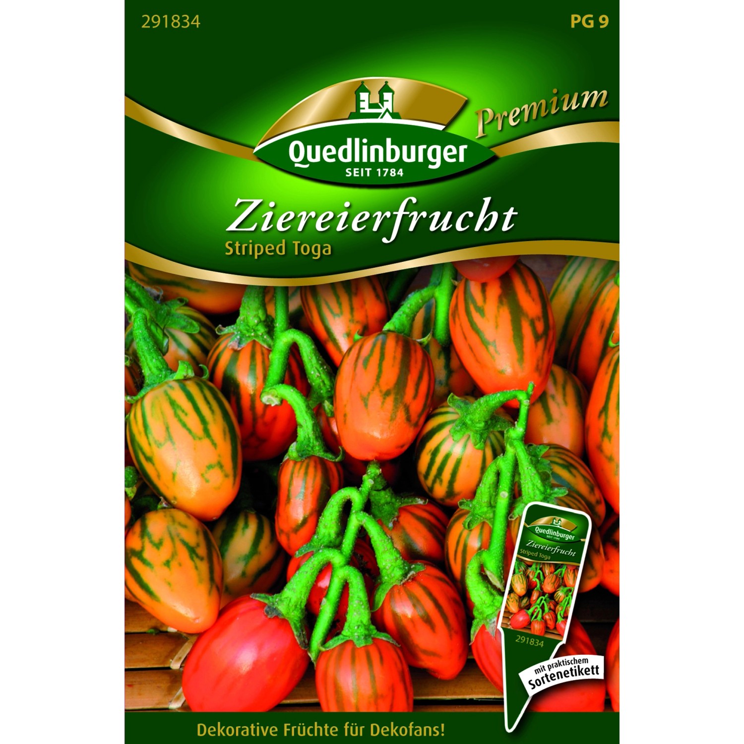 Quedlinburger Ziereierfrucht ''Striped Toga'' günstig online kaufen