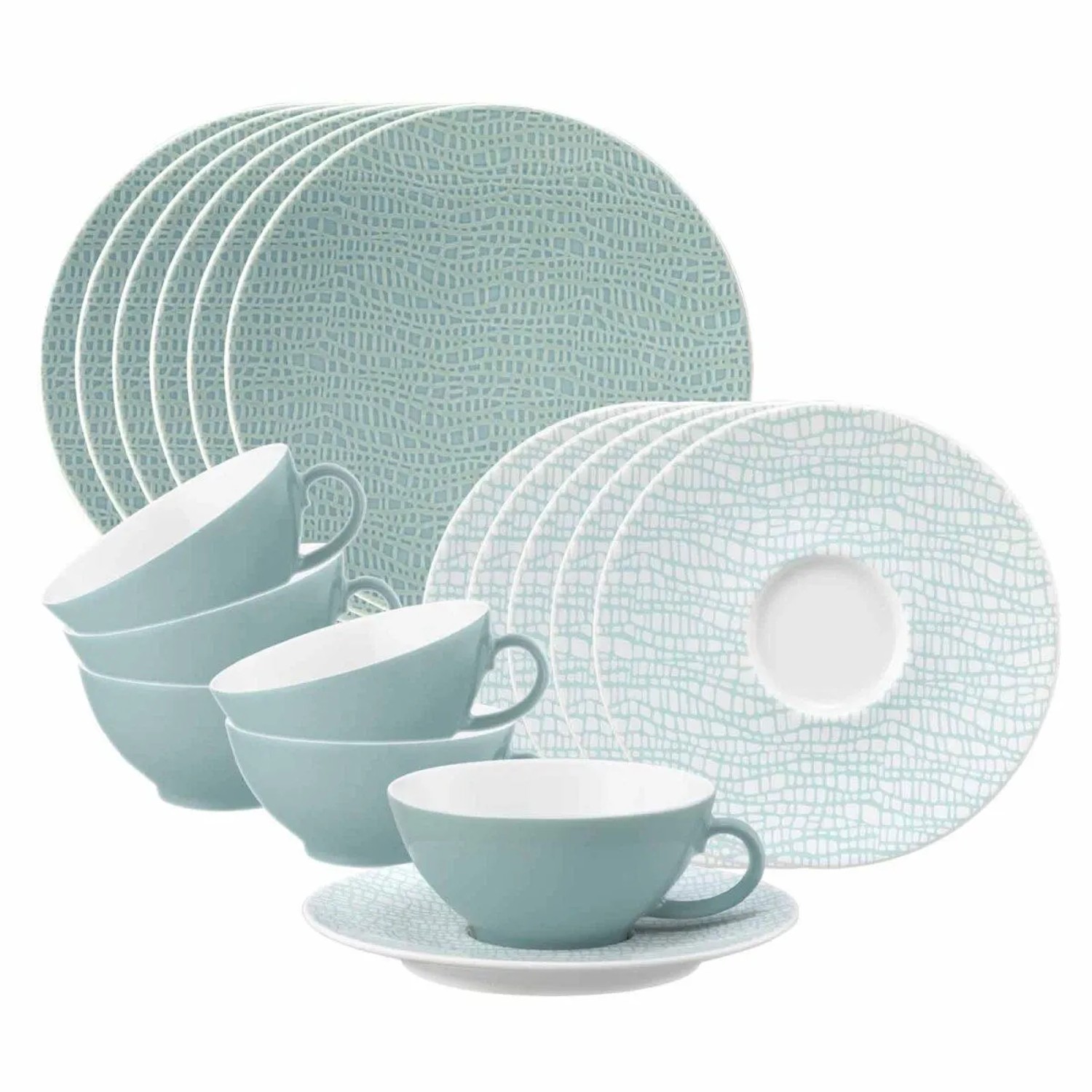 Seltmann Weiden Life Fashion Teeservice 18-teilig Green Chic