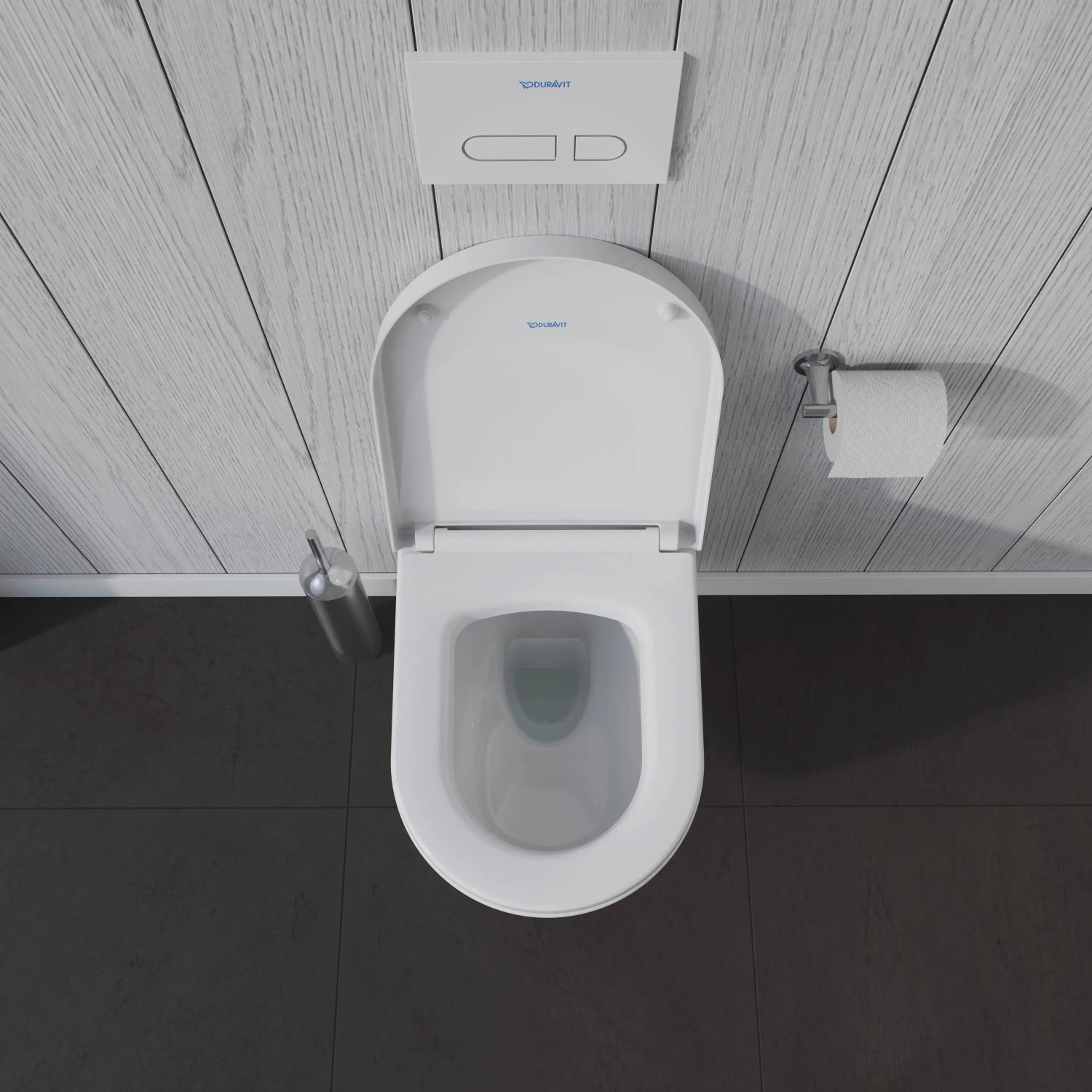 Duravit Wand-WC Me by Starck spülrandlos verdeckte Bef. Tiefspüler