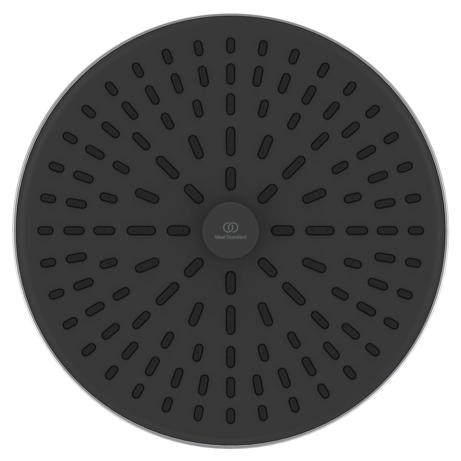 Ideal Standard Kopfbrause Silver, 2-Funktionen, Ø 26cm, mit EasyClean Düsen.