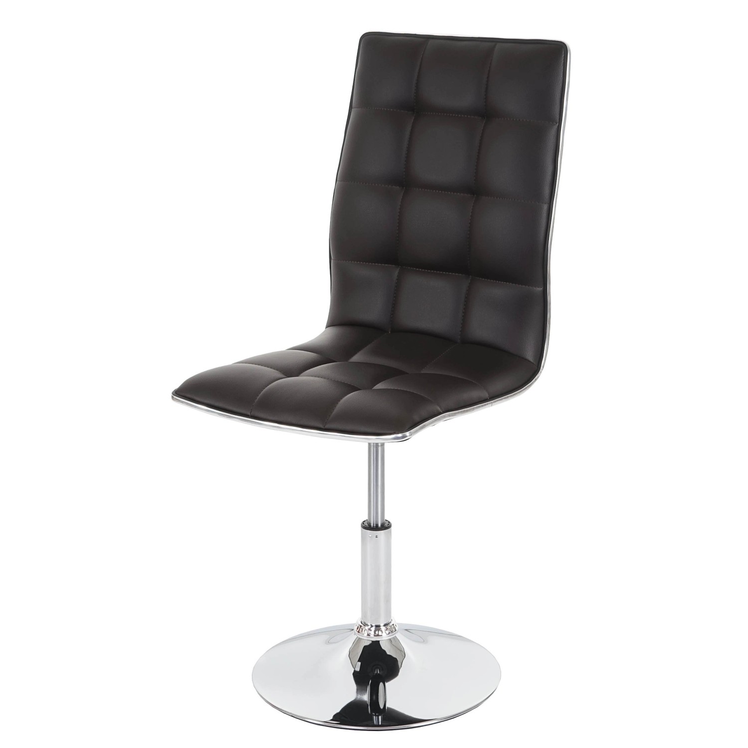 CHEFGASTRO Esszimmerstuhl 2er-Set 103x43x54cm Sitzhöhe 41cm Kunstleder Brau günstig online kaufen