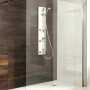 Breuer Walk-In Duschwand Entra, 100 cm, Klarglas mit Chromprofil.