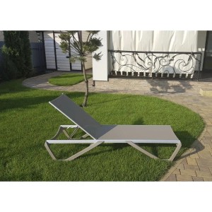 Papatya Liegestuhl Wave  Graubraun 61 Material Braun 50070