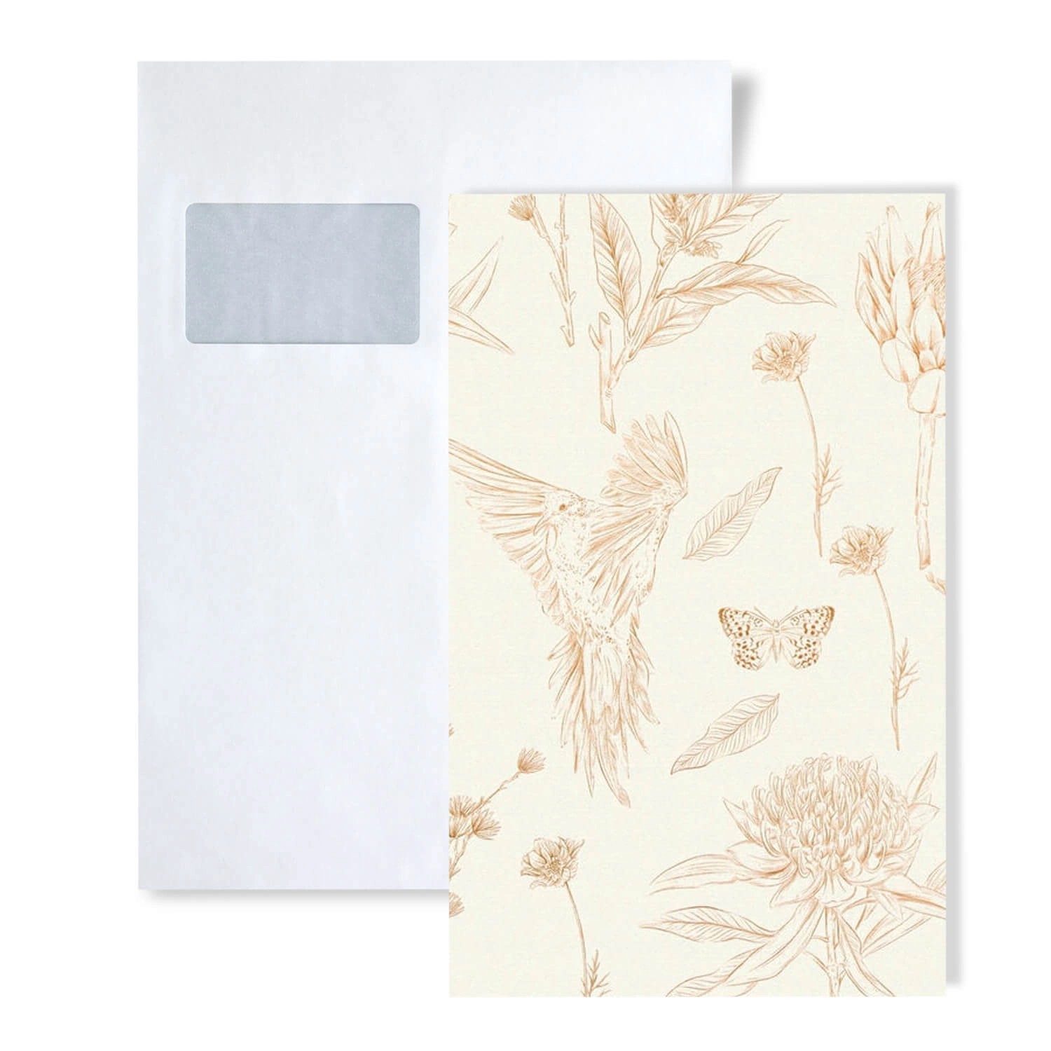 PROFHOME 1 MUSTERSTÜCK S-394291-GU DIN A4 MUSTER der Blumen Tapete günstig online kaufen