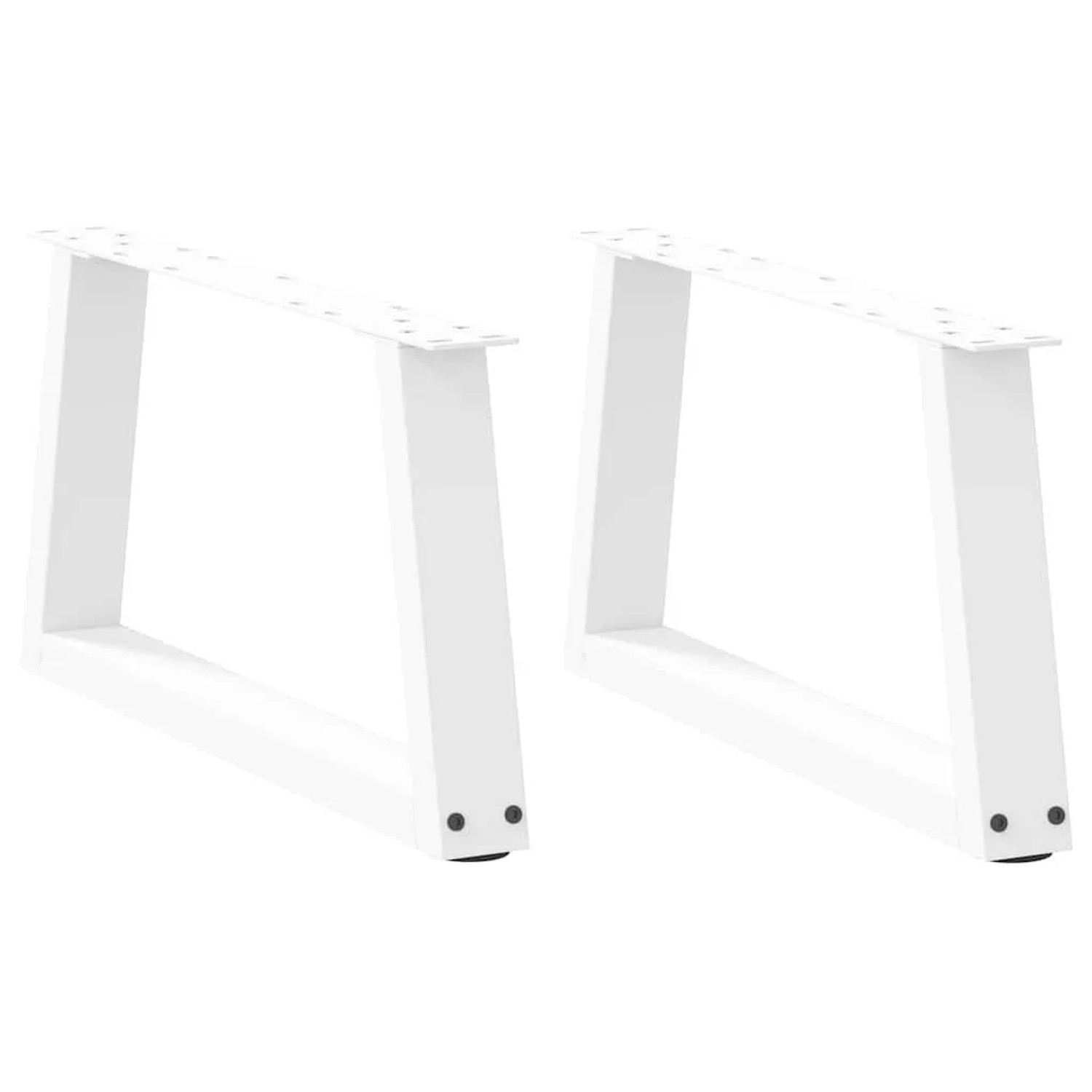 vidaXL Couchtischbeine V-Form 2 Stk Weiß 60x30-31,3 cm Stahl 4012533 günstig online kaufen