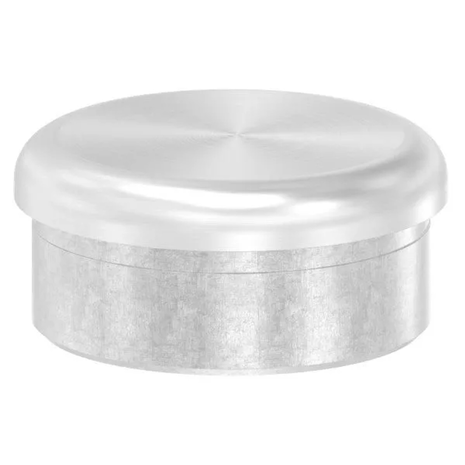 FeNau Edelstahl Endkappe V2A Für Rohr Ø 48,3x2,0 mm Flach Zum Einkleben