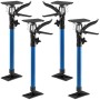 4er Set blaue Tectake Türspanner, höhenverstellbar, für den Einbau von Türrahmen.