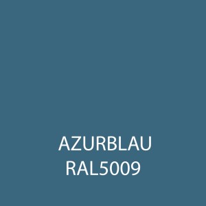 Farbfeld der Bondex Wetterschutzfarbe RAL 5009 Azurblau.