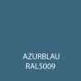 Farbfeld der Bondex Wetterschutzfarbe RAL 5009 Azurblau.