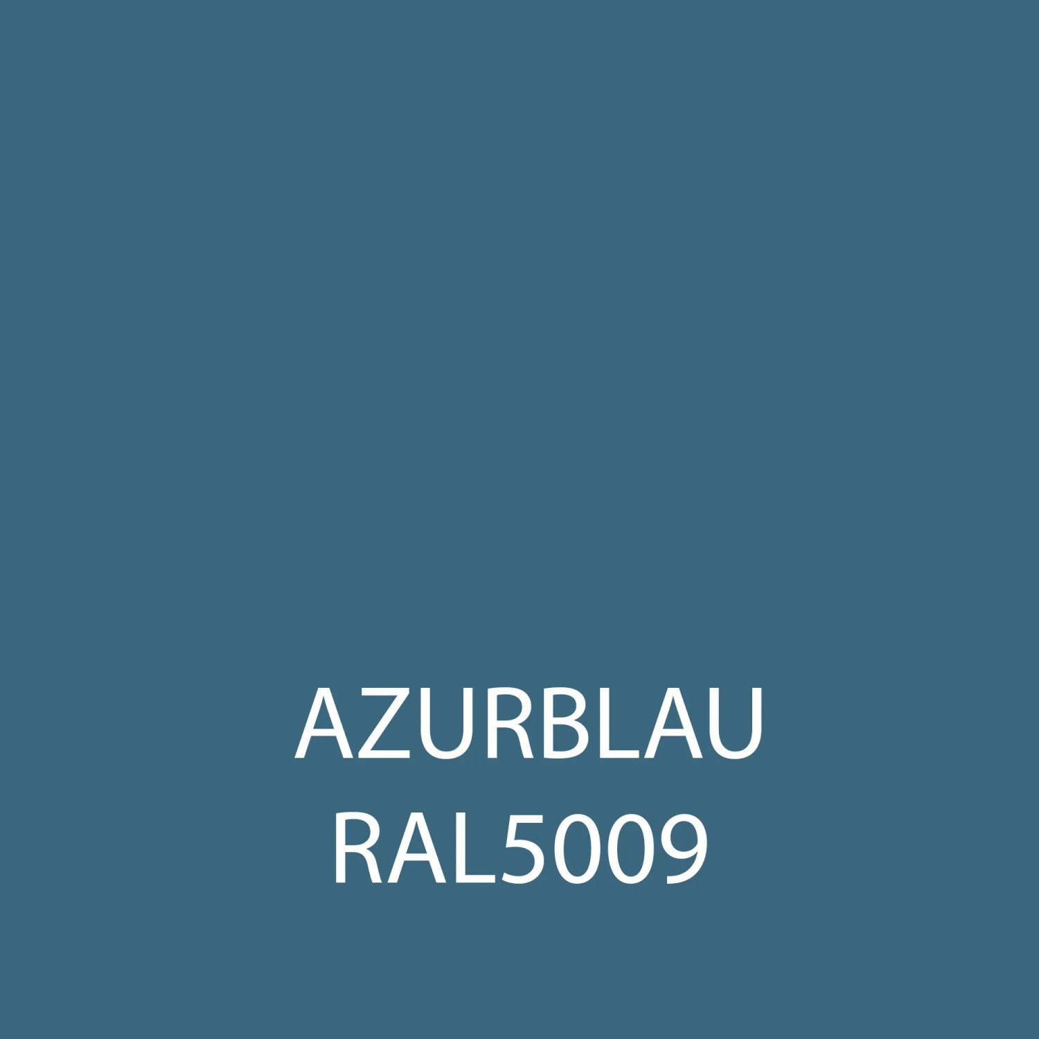 Farbfeld der Bondex Wetterschutzfarbe RAL 5009 Azurblau.