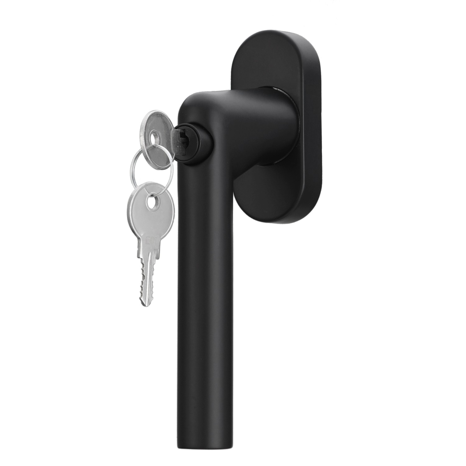 MeinTürgriff Fenstergriff Griff Abschließbar Edelstahl Schwarz L-Form 24/31 günstig online kaufen