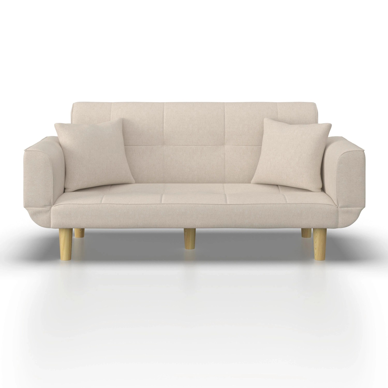Bessagi Home Schlafsofa Miriam Beige Webstoff