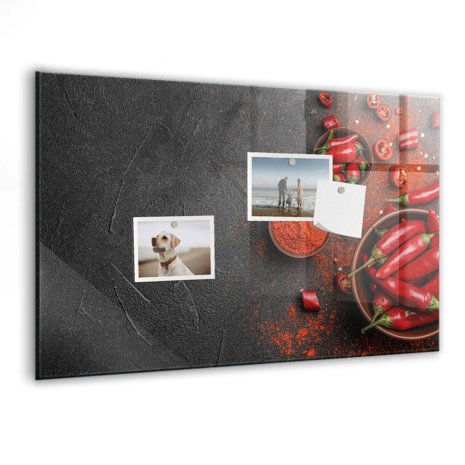 Tulup Glasmagnettafel Beschreibbar Rote Paprika 60x40 cm Magnettafel Wand G günstig online kaufen