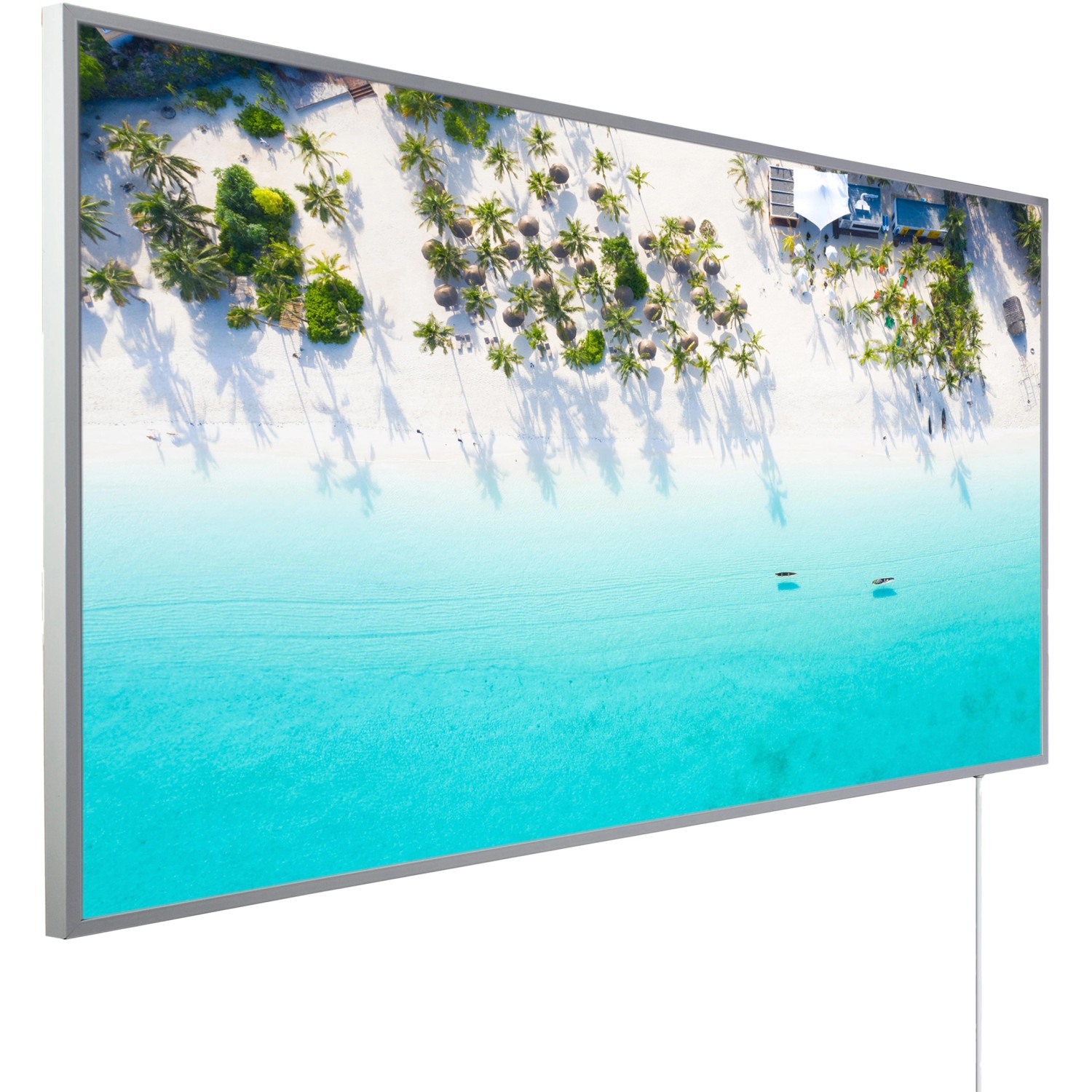 Könighaus Infrarotheizung Panorama-Serie 60 cm x 120 cm 1000 W Traumstrand 1