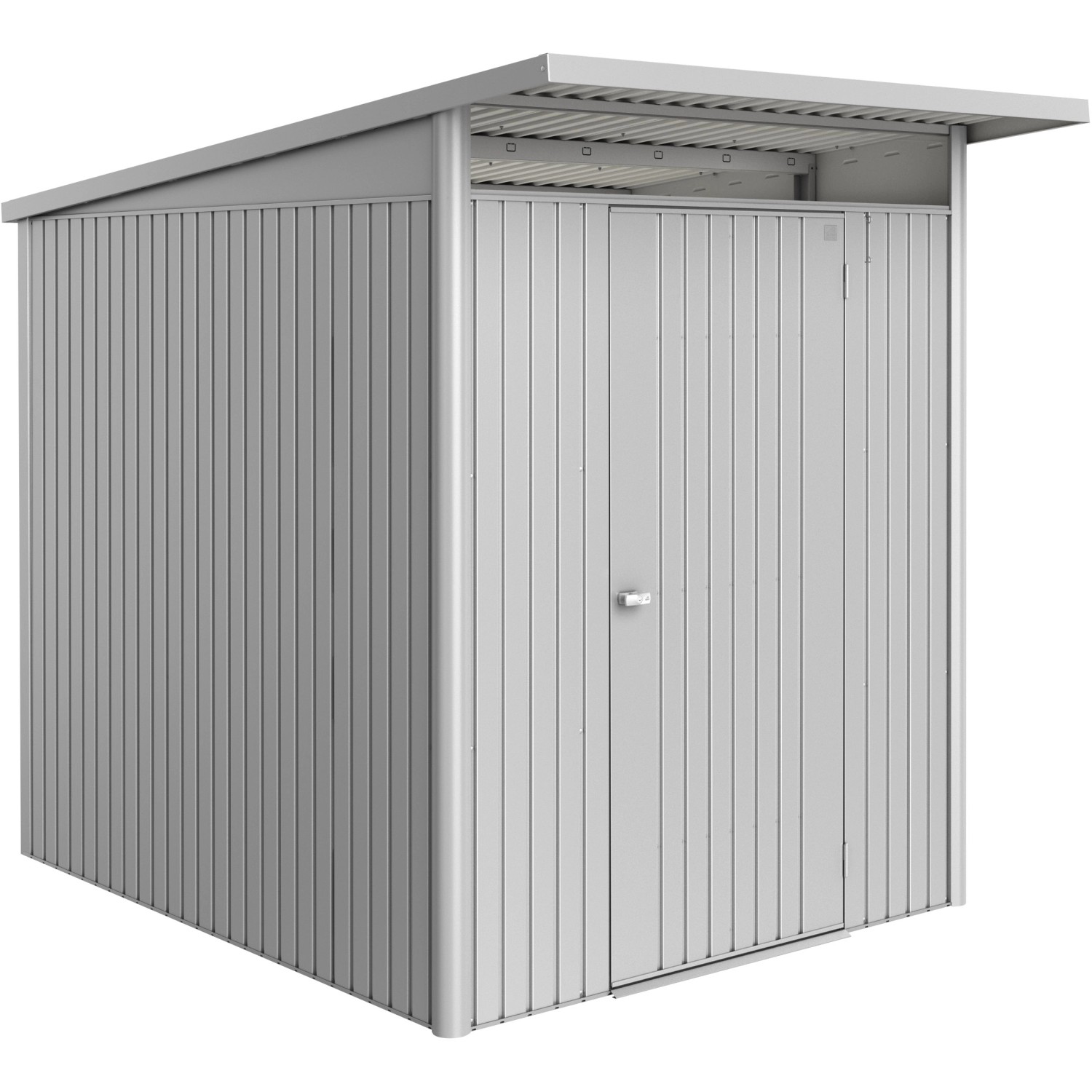 Biohort Metall-Gerätehaus AvantGarde ECO Gr. A2 silber-metallic Standardtür günstig online kaufen