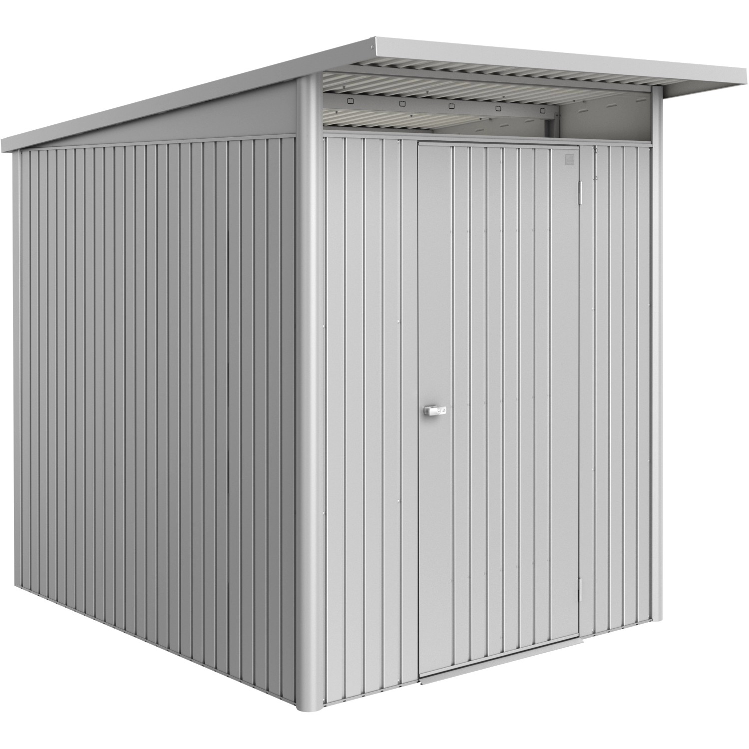 Biohort Gerätehaus Avantgarde Eco Standardtür 209 x 172 x 212 cm Silber-Met.