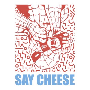 Komar Wandbild Marvel Spider-Man Say Cheese Red 50 cm x 70 cm